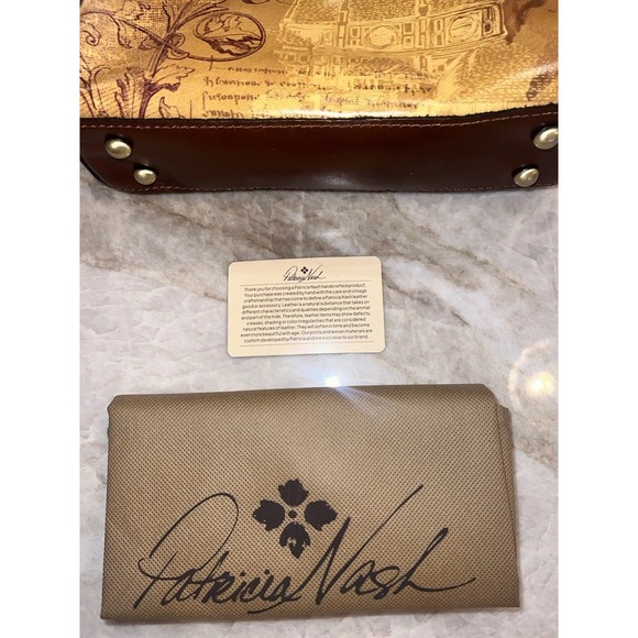 NEW Patricia Nash Carisbrooke Satchel Crossbody Purse Italia Sketchbook READ - Picture 6 of 6